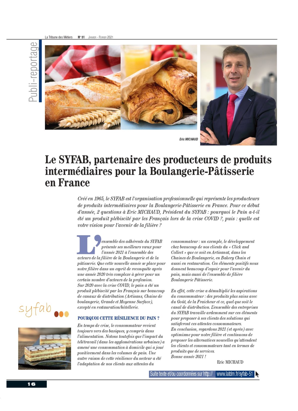 2 questions à Eric MICHAUD, Président du SYFAB